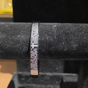 Inspirational Black Bracelet with Cross